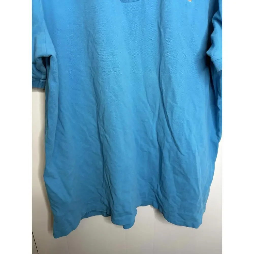 Polo Ralph Lauren Shirt Mens 3XB Cotton Polo Light Blue Pullover Country Club